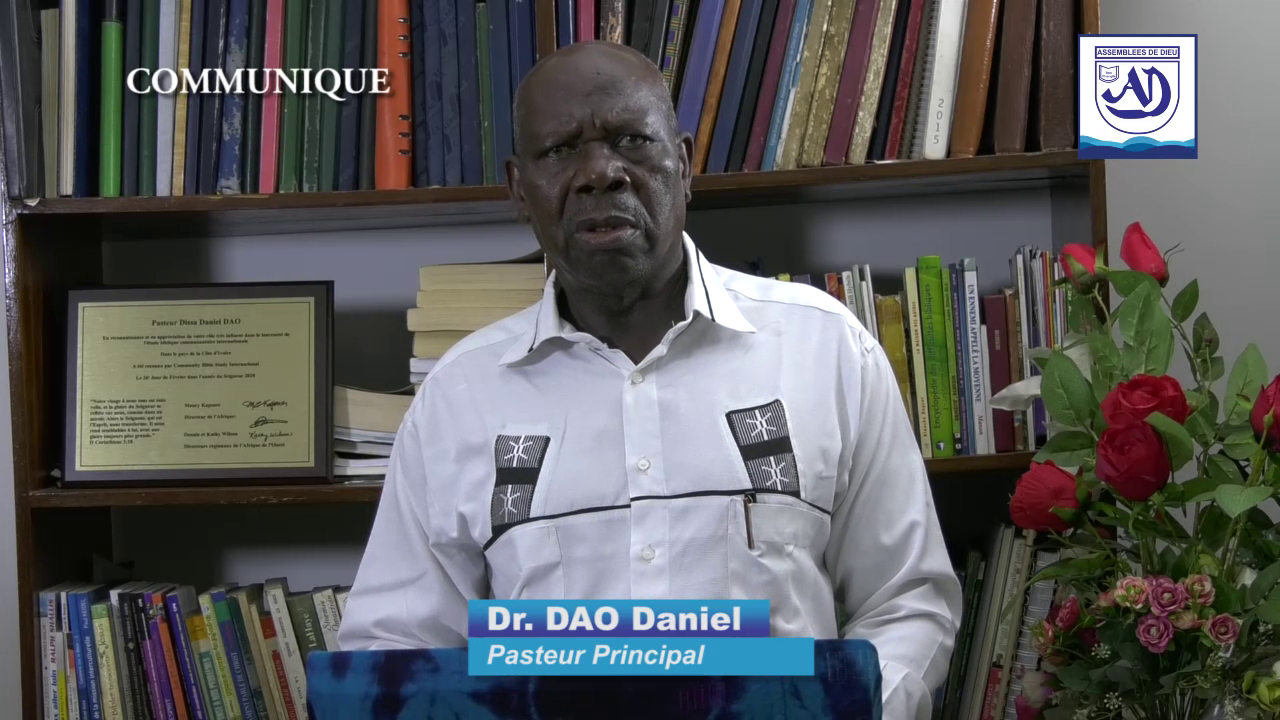 Communiqué du 28 Mars 2020