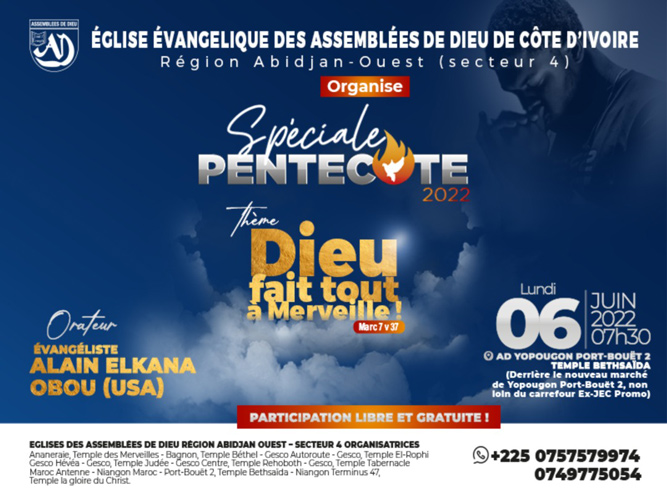 Spéciale pentecôte 2022!