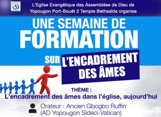 Semaine de formation sur l’encadrement des âmes formation sur l’encadrement des âmes