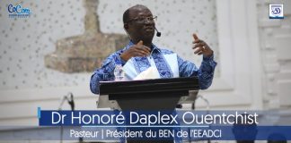 Je ne te laisserai point aller, que tu ne m’aies béni Dr Honoré Daplex Ouentchist