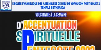 Semaine d’accentuation spirituelle Pentecôte2023 Semaine d’accentuation spirituelle Pentecôte2023