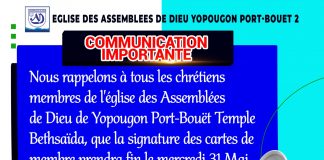 INFORMATION IMPORTANTE INFORMATION IMPORTANTE