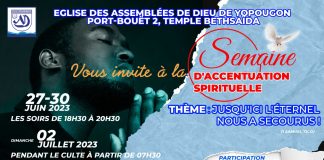 semaine d’accentuation spirituelle du 27 au 30 juin