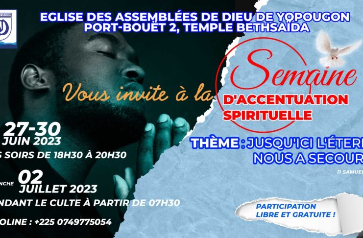 semaine d’accentuation spirituelle du 27 au 30 juin