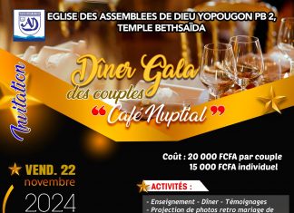 MIFA – Dîner Gala des couples ‘Café Nuptial’