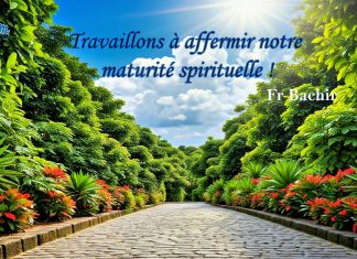 Travaillons à affermir notre maturité spirituelle !